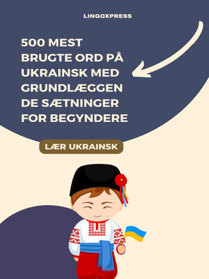cover image of 500 Mest Brugte Ord på Ukrainsk Med Grundlæggende Sætninger for Begyndere